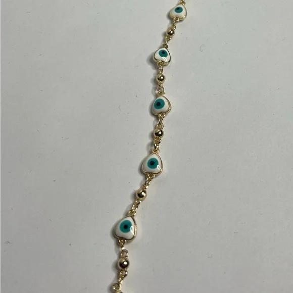 14k goldfilled evil eye bracelet - Picture 3 of 4